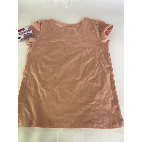 Disney Minnie Mouse Give Thanks Short Sleeve Tee T-Shirt Top Girls Size 6 - Picture 2 of 5